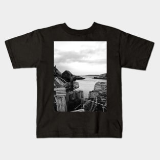 Lobster Traps at Peggy's Cove Kids T-Shirt